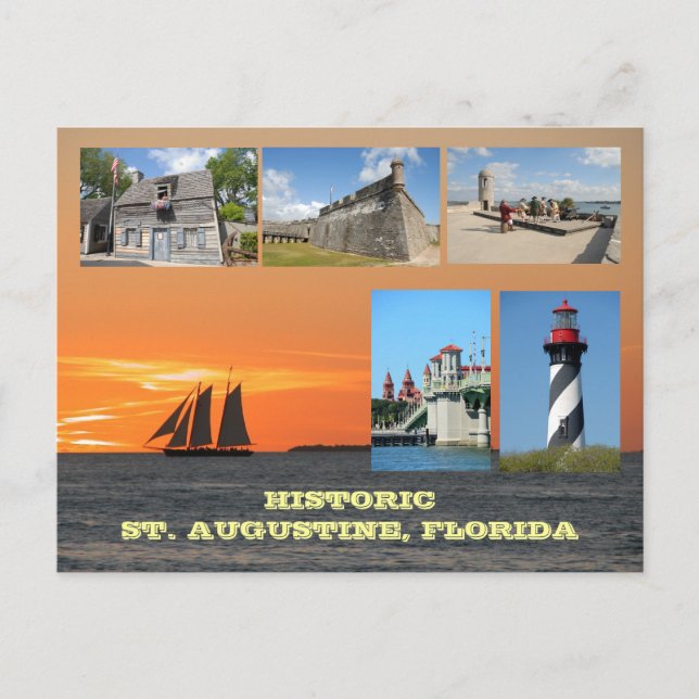 Postal Histórico San Agustín, Florida (Anverso)
