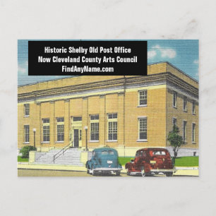Postal Histórico Shelby NC Antigua oficina de correos
