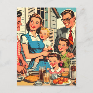 Postal Historietas familiares antiguas