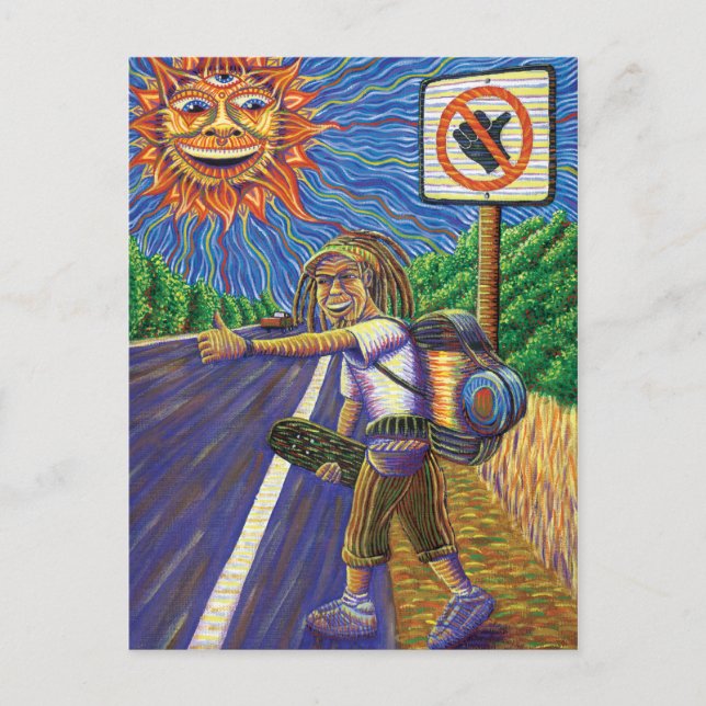 Postal Hitchiking Hobo (Anverso)