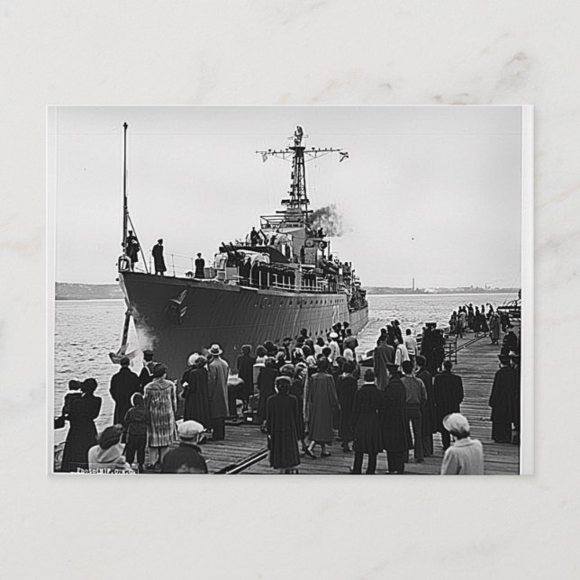 Postal HMCS Nootka deja Halifax para Corea (Anverso)