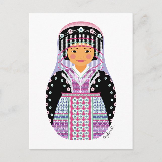 postal Hmong Matryoshka (Anverso)