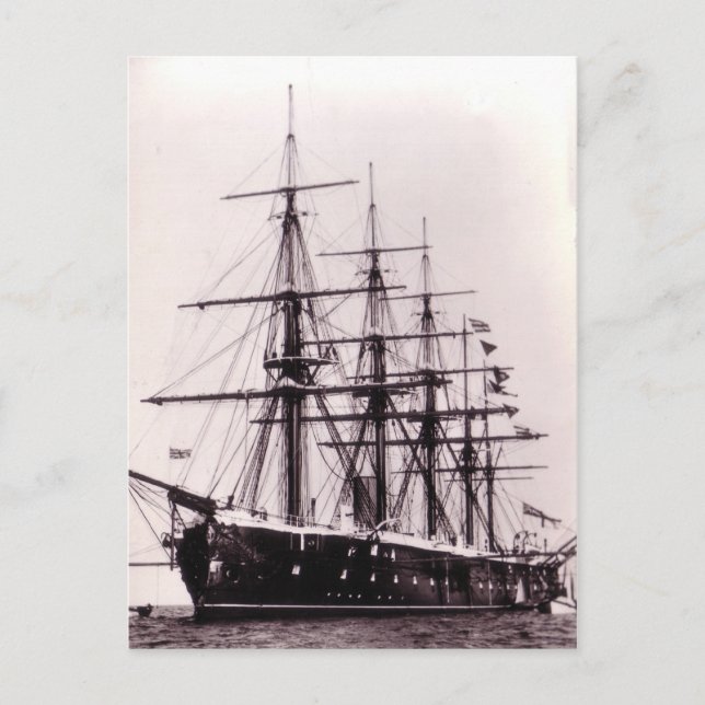 Postal HMS Agincourt 1865 (Anverso)