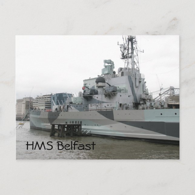 Postal HMS Belfast (Anverso)