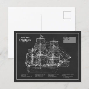 Postal HMS Bounty - Planes de Blueprint del buque PD