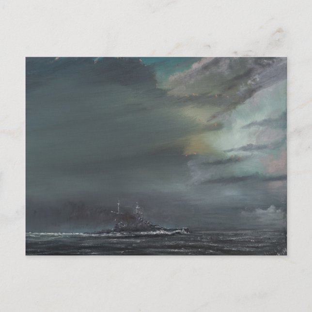 Postal HMS Hood 1941 2014 (Anverso)