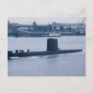 Postal HMS Osiris" abandonando la base naval de Portsmout