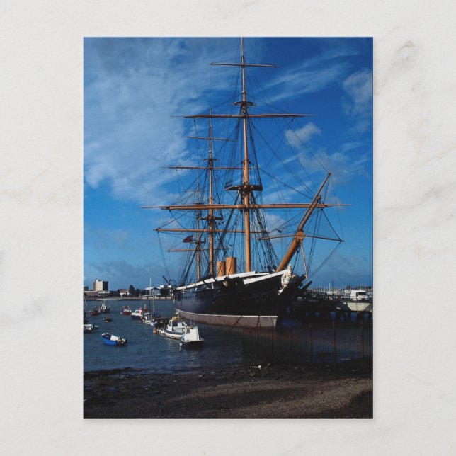 Postal HMS Warrior", Portsmouth, Inglaterra (Anverso)