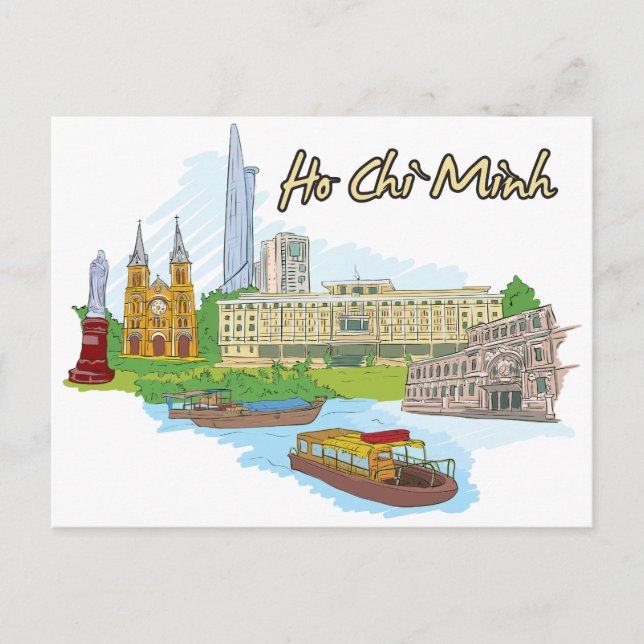 Postal Ho Chi Minh Vietnam (Anverso)