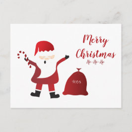 Postal Ho Ho Ho Ho Feliz Navidad Santa Claus