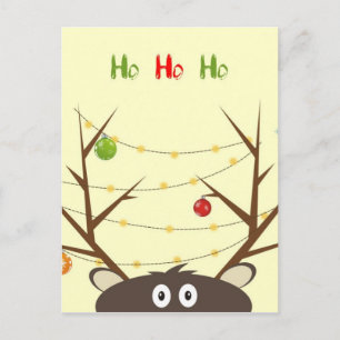 Postal Ho Ho Ho Ho Reindeer