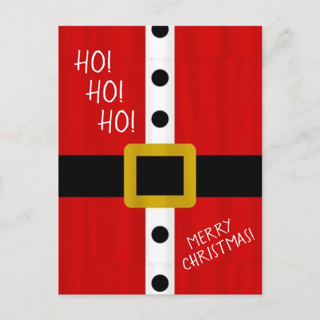 Postal Ho Ho Ho Santa (Anverso)