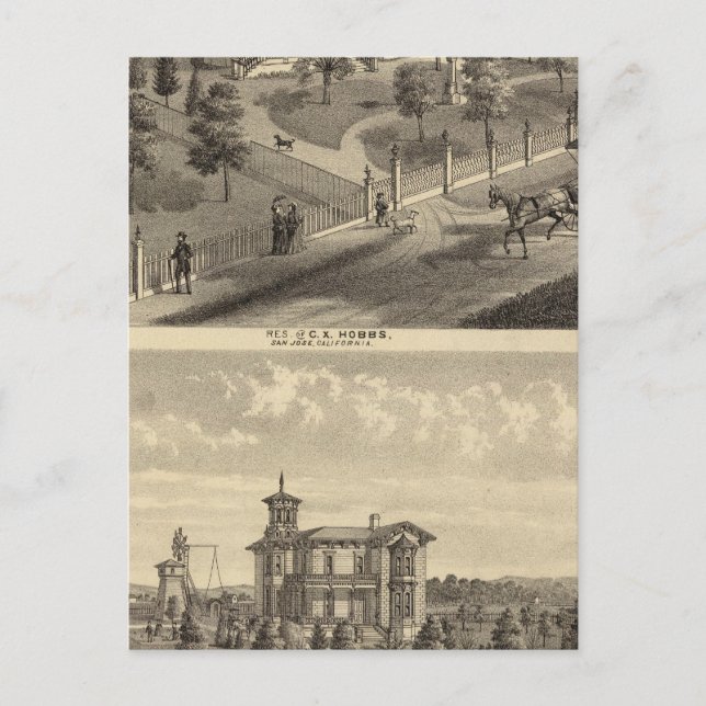 Postal Hobbs, residencias Bradley (Anverso)