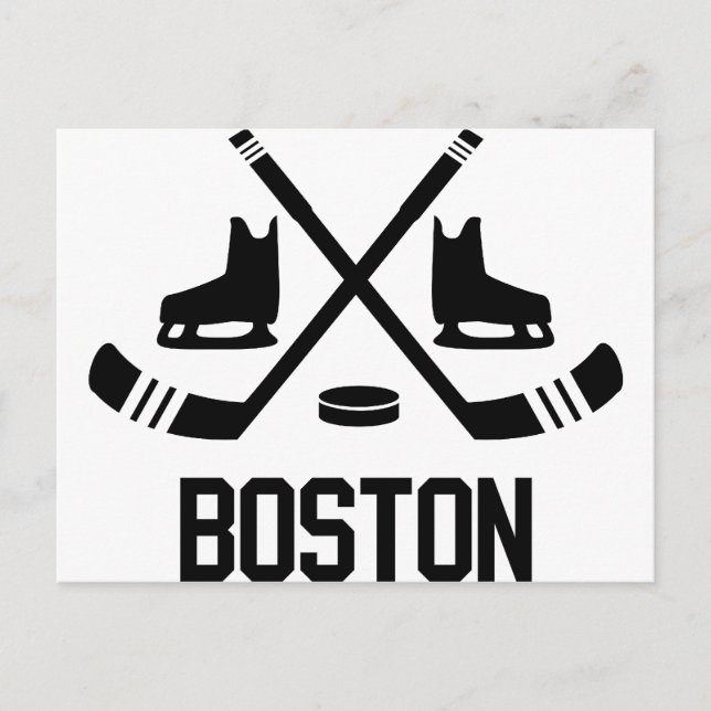Postal Hockey de Boston (Anverso)