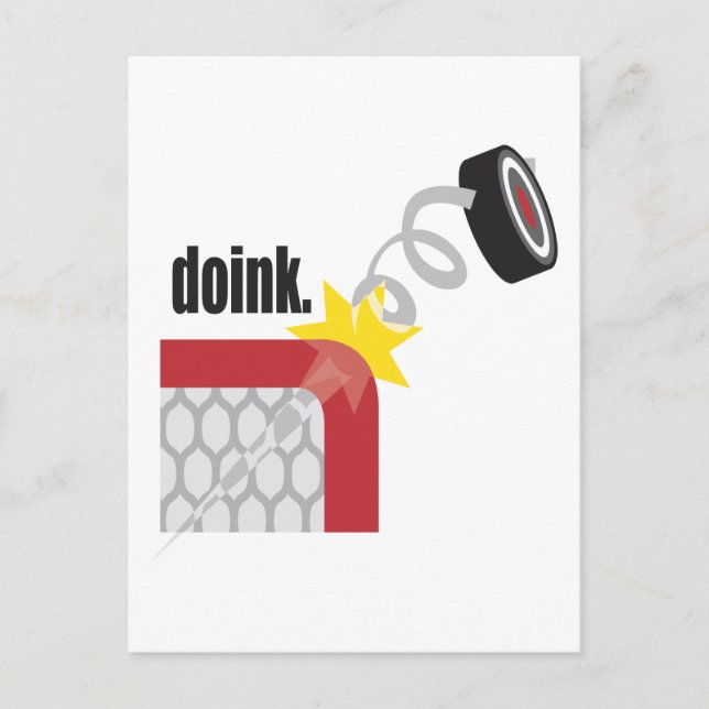 Postal Hockey divertido (Anverso)