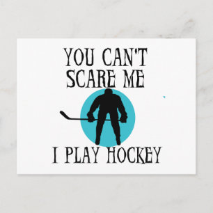 Postal Hockey No puedes asustarme camisetas y regalos