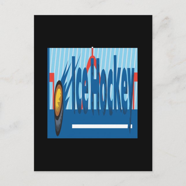 Postal Hockey sobre hielo (Anverso)