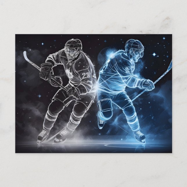 Postal Hockey sobre hielo (Anverso)
