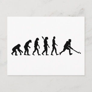 Postal Hockey sobre hierba de la evolución