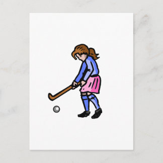 Postal Hockey sobre hierba para chicas
