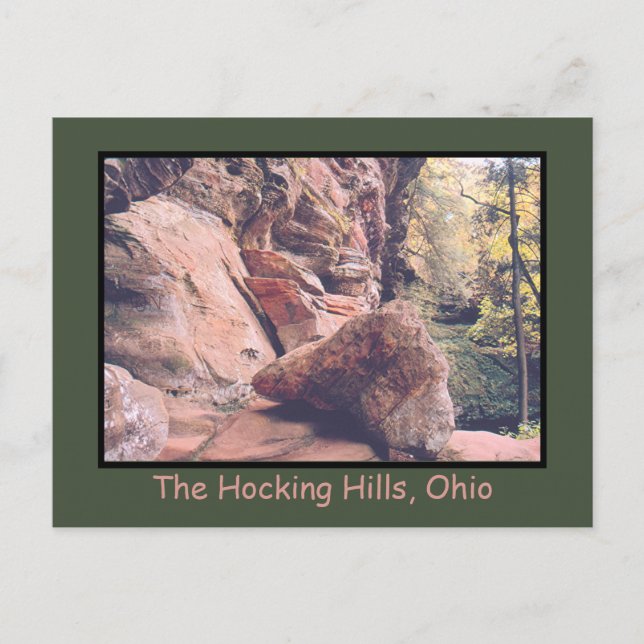 POSTAL "HOCKING HILLS AREA EN S.E. OHIO" (Anverso)