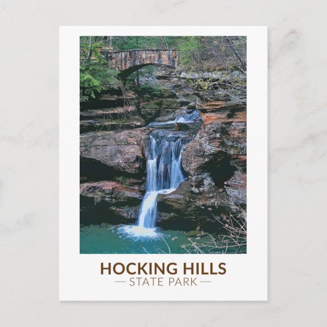 Postal Hocking Hills State Park Ohio Art (Anverso)