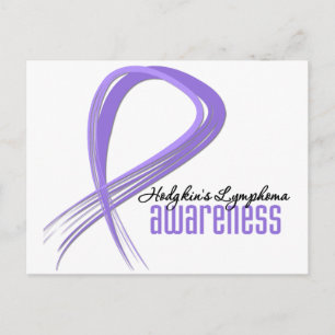 Postal Hodgkins Lymphoma Grunge Ribbon