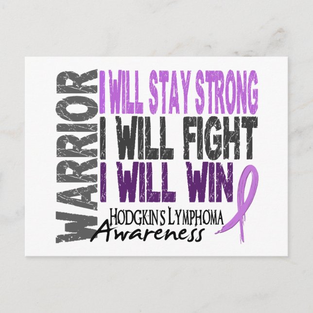 Postal Hodgkins Lymphoma Warrior (Anverso)