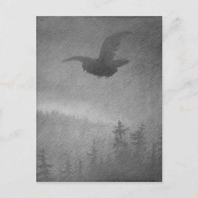 Postal Hoestkveld por Theodor Severin Kittelsen (Anverso)