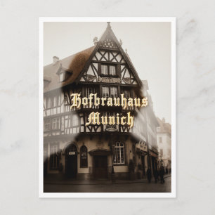 Postal Hofbrauhaus Múnich Alemania Cerveza Turista Viaje