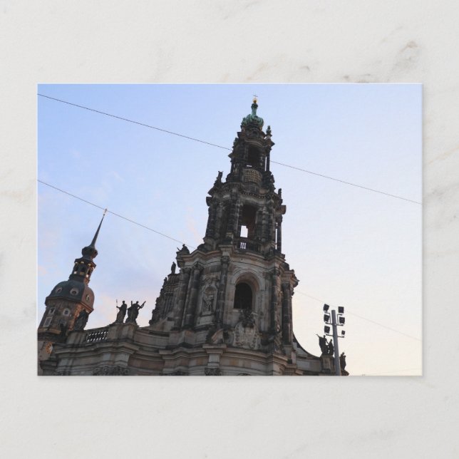 Postal Hofkirche (Dresden Cathedral) at Schlossplatz (Anverso)