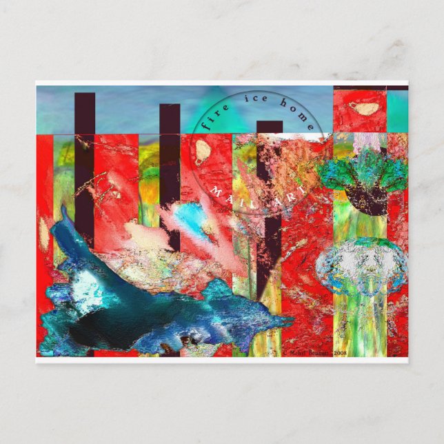 Postal Hogar de hielo de fuego (Anverso)
