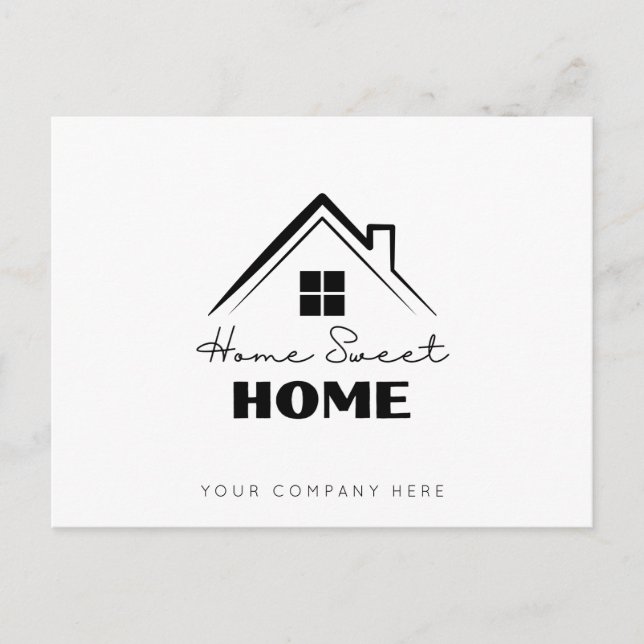 Postal Hogar de marketing inmobiliario Sweet Home (Anverso)