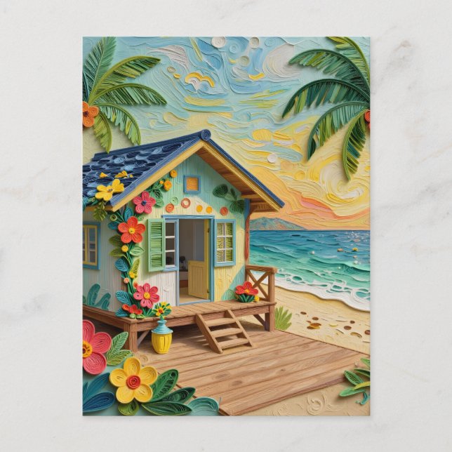 Postal Hogar de Playa Oceánico | Manteniéndose en Contact (Anverso)