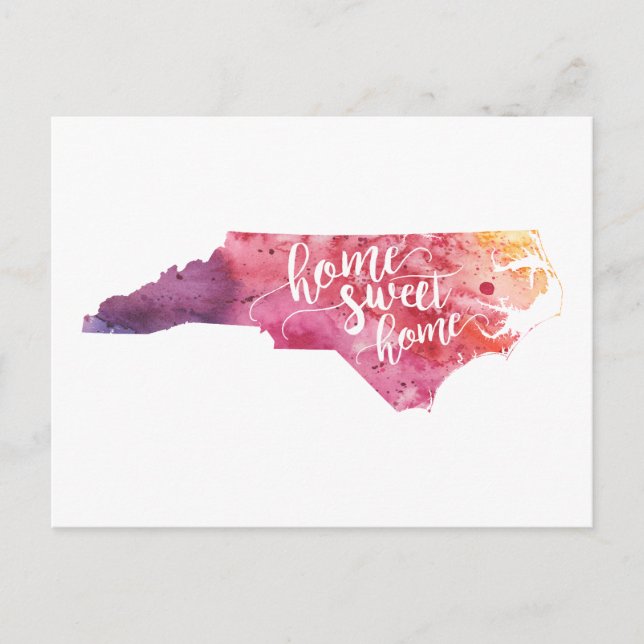 Postal Hogar dulce Carolina del Norte (Anverso)
