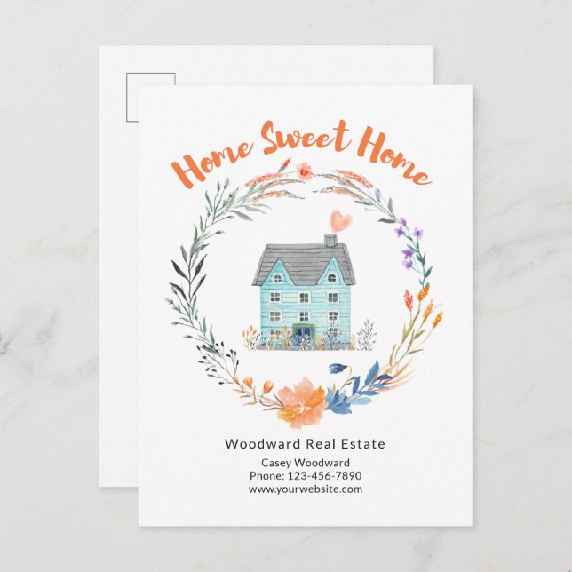 Postal Hogar Dulce Hogar Gracias Compradores Propietario  (Anverso / Reverso)