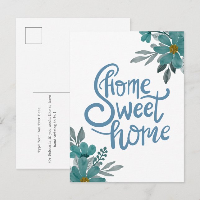 Postal Hogar Dulce Hogar Inmobiliaria Nuevo Dueño Fiesta  (Anverso / Reverso)