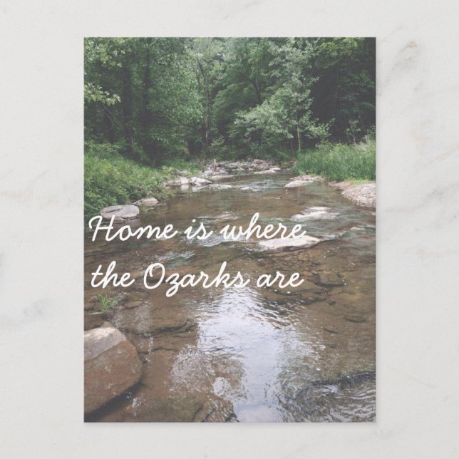 Postal Hogar es donde están los Ozarks: Arpa Creek (Anverso)