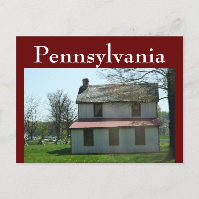 Postal Hogar Histórico de Pennsylvania (Anverso)