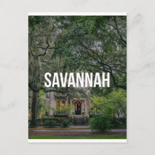 Postal Hogar Histórico y Robles Vivientes de Savannah Geo