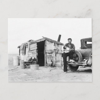 Postal Hogar migrante 1937.