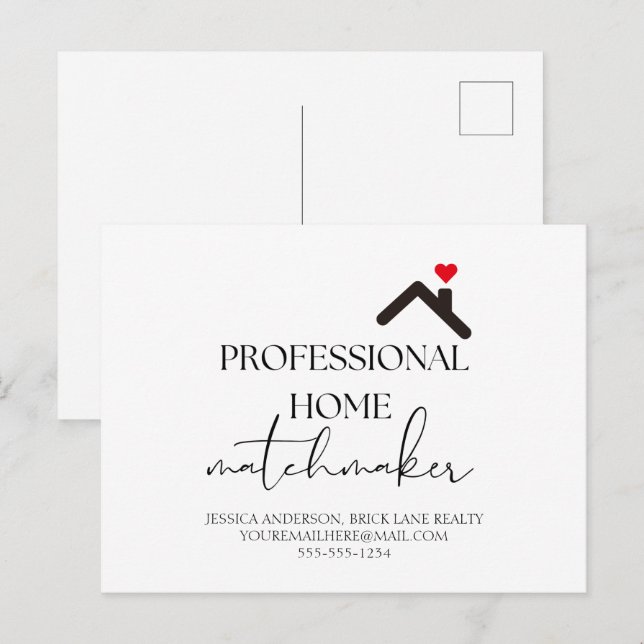 Postal Hogar Profesional Matchmaker Inmobiliario (Anverso / Reverso)