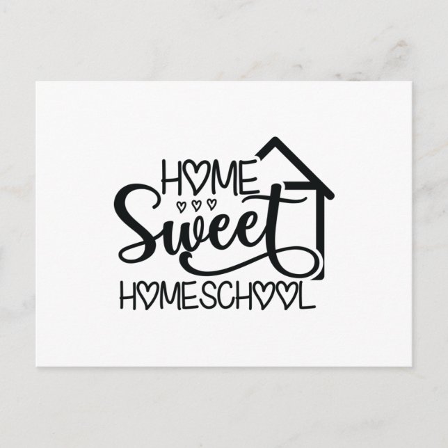 Postal Hogar Sweet Homeschool (Anverso)