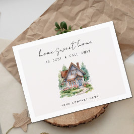 Postal Hogar Watercolor Hogar Dulce Hogar Agricultura Rea