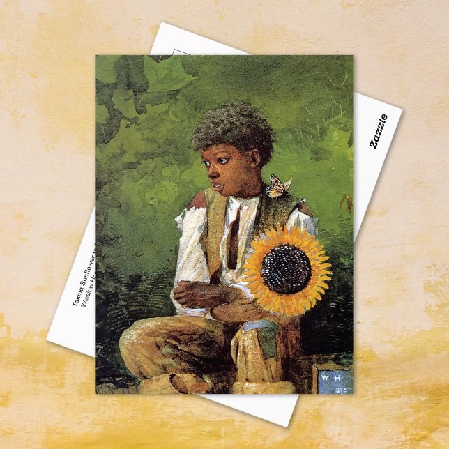 Postal Hogar Winslow de girasol a profesor (Subido por el creador)