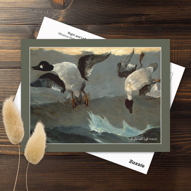 Postal Hogar Winslow Geese derecho a la izquierda (Subido por el creador)