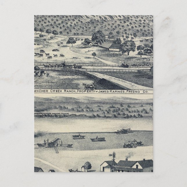 Postal Hogares en Fresno, California (Anverso)