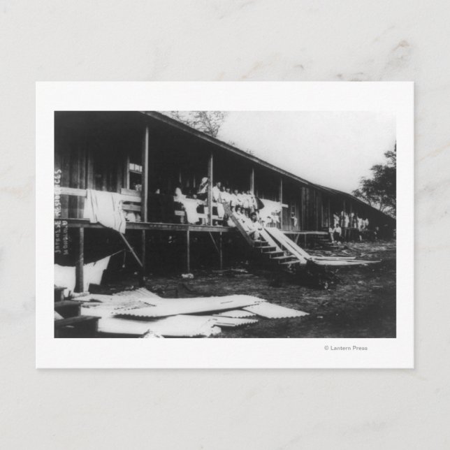 Postal Hogares japoneses en Hawái, fotografía (Anverso)