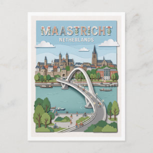 Postal Hoge Brug Maastricht Países Bajos