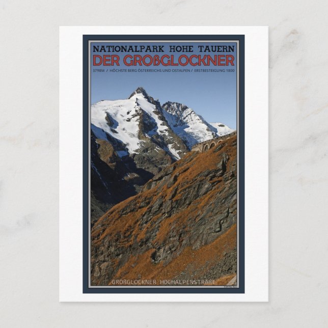 Postal Hohe Tauern - Großglockner (Anverso)